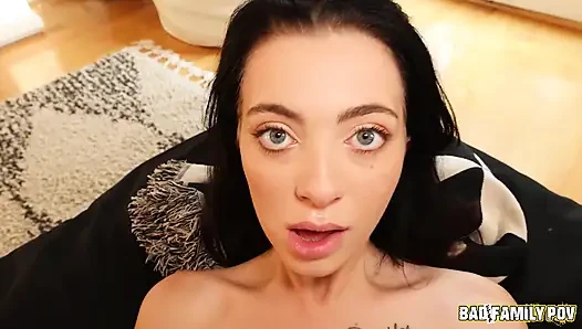 BadFamilyPOV - Corra Cox's innocent masturbation session turns into a wild taboo fuck fest