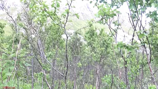 Car blowjob with facial and cum walk