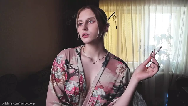Look into my eyes while I smoke