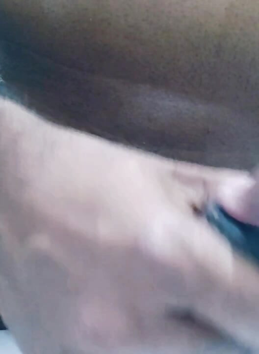 Sexy black cock at washroom make cum