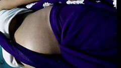 Indian Aunty does cam show and dirty talk – pregnant