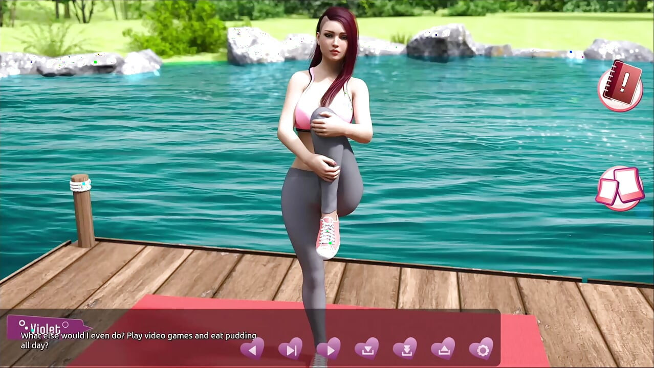 Helping the hotties #3 - Johannes took a sneak peak to see what the girl in the cabin is up to.