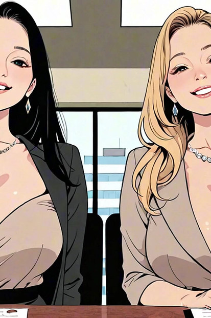 Office Gangbang Party for Hot MILFs