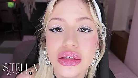 Glossy Lips Tease  drool Over My Shiny Wet Lips