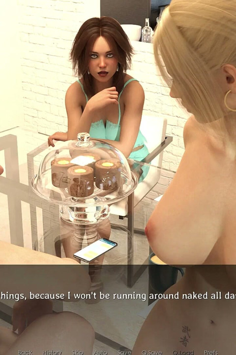 Reunion 68 - Jill Walks Naked in the House and Chloe Undresses Too