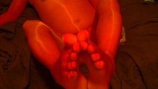 Красный палец ноги на ногах