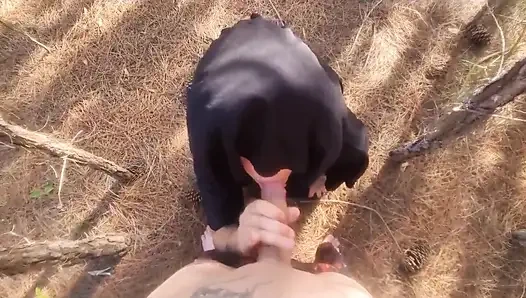 A Tourist Lost in the Woods Is Forced to Have Sex with a Witch to Avoid Being Cursed!!! Halloween