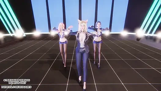 MMD TWICE - sprechen sie, Ahri seraphine kaisa sexy Kpop Tanz Liga der Legenden Hentai unzensiert 4K 60FPS