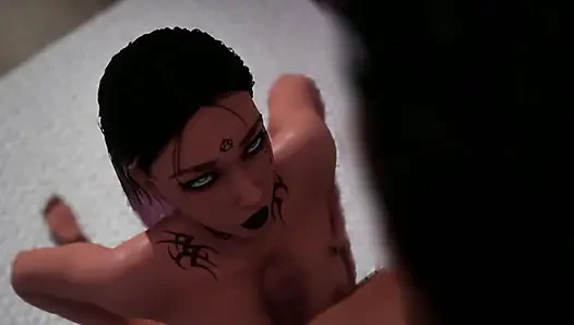 Hot teen fucked while her roommate watches them 3D Hentai