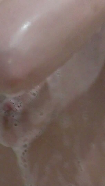Soapy foam on tits, nipples, pussy, ass, hands, feet. Solo sexy cute girl Assol in bathroom. Wet pussy Butt. Naked girl Close Up | Clip 1