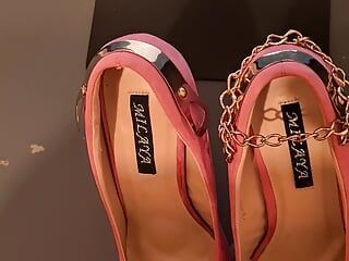 Zapato alto rosa