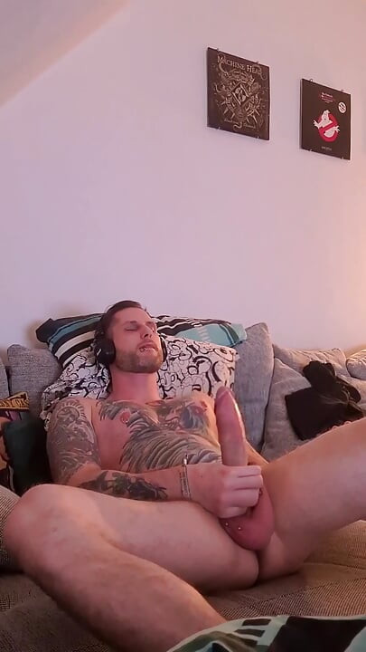 Showing off with big cock