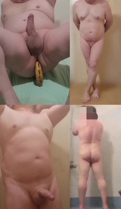 Me poses naked bathing