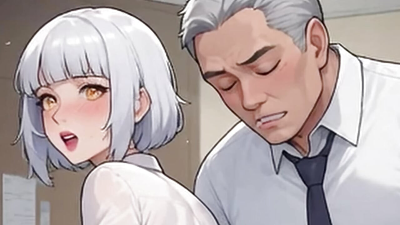Waifu Amateur Teen POV - Office Swimwear Tease & Close-Up Boss Blowjob
