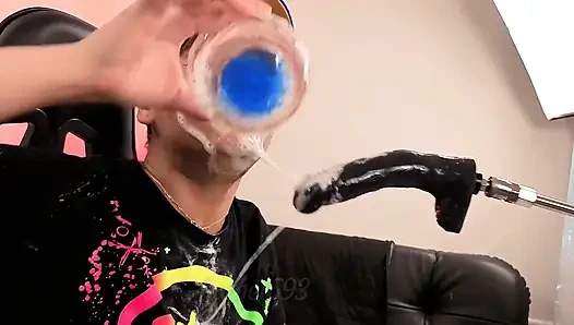 I Burp Filthily in Your Face and Hard Cock, I Fuck My Throat Hard