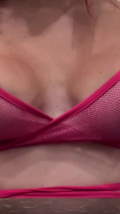 Italian Big Tits Milf Artemisia Love Solo bouncing boobs session at the curb | Clip 1