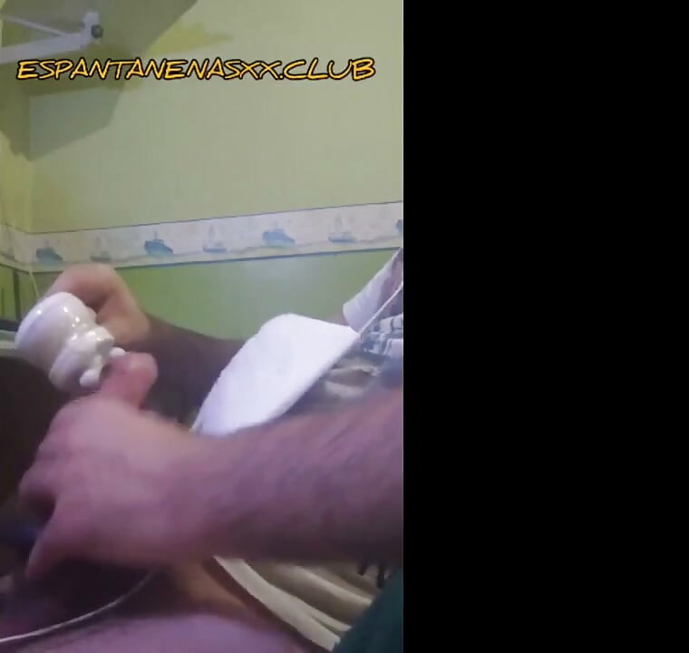 Masturbating My Cock with Two Toys