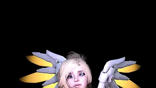 Overwatch Mercy Costume Lap Dance