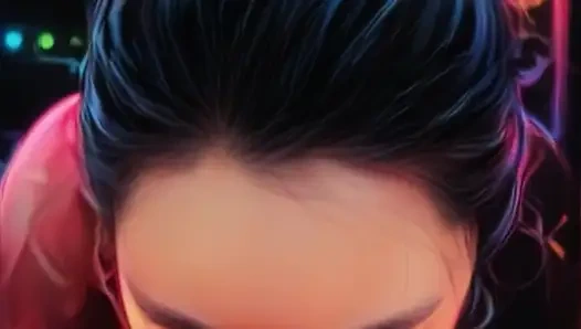 Real Life Anime GF Sucks BWC - POV Blowjob with Oral Creampie