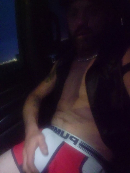 Pulling my dick out in my truck