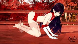 Sailor Mars Footjob - 3D Ashikoki Hentai