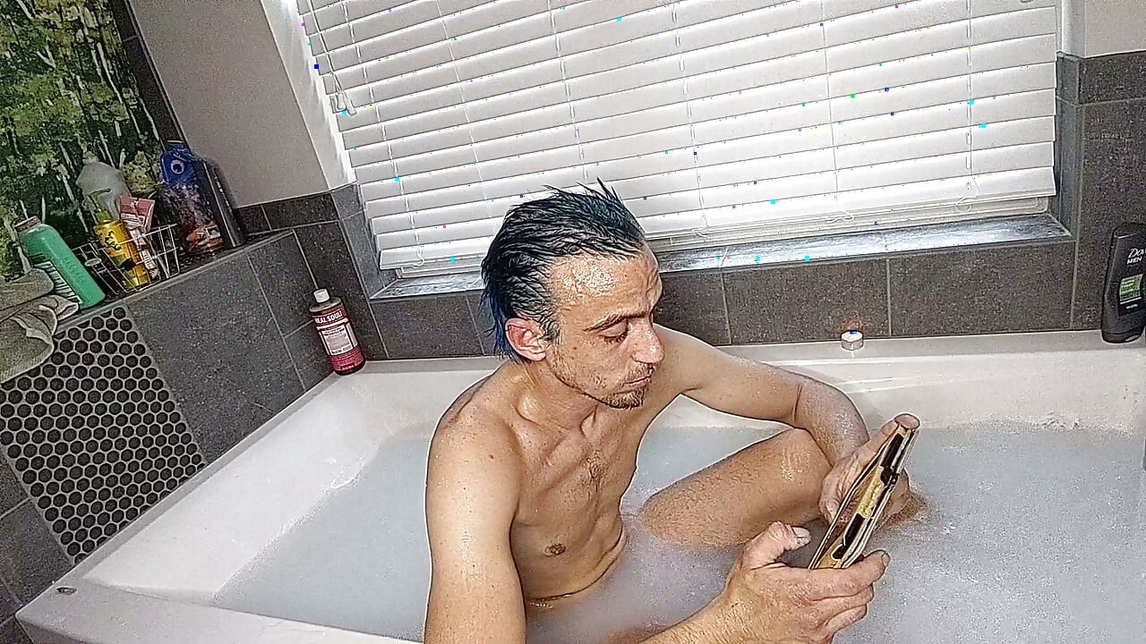 Bored as Hell Pumping My Cock in the Tub with My Bathmate