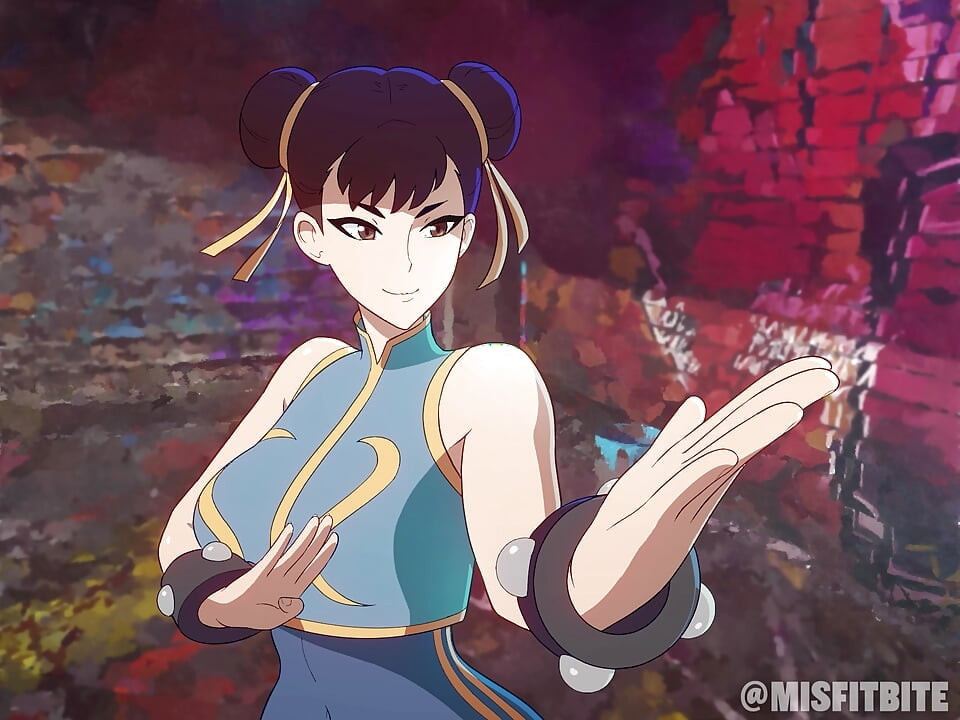 Misfitbite - a योद्धा का दिल - chun-li और Ryu Hentai 2d anime एनीमेशन