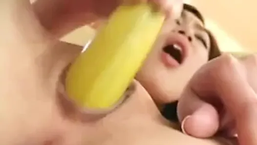 Amateur - Asian Deep Banana Insertion