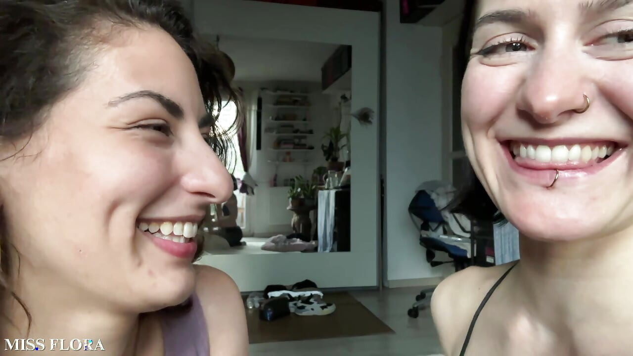 Lesbian Tongue Kissing Making Out with Tula Vida