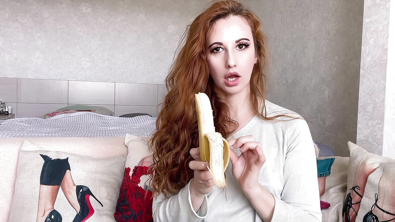 Sexy Banana Tongue Seduction