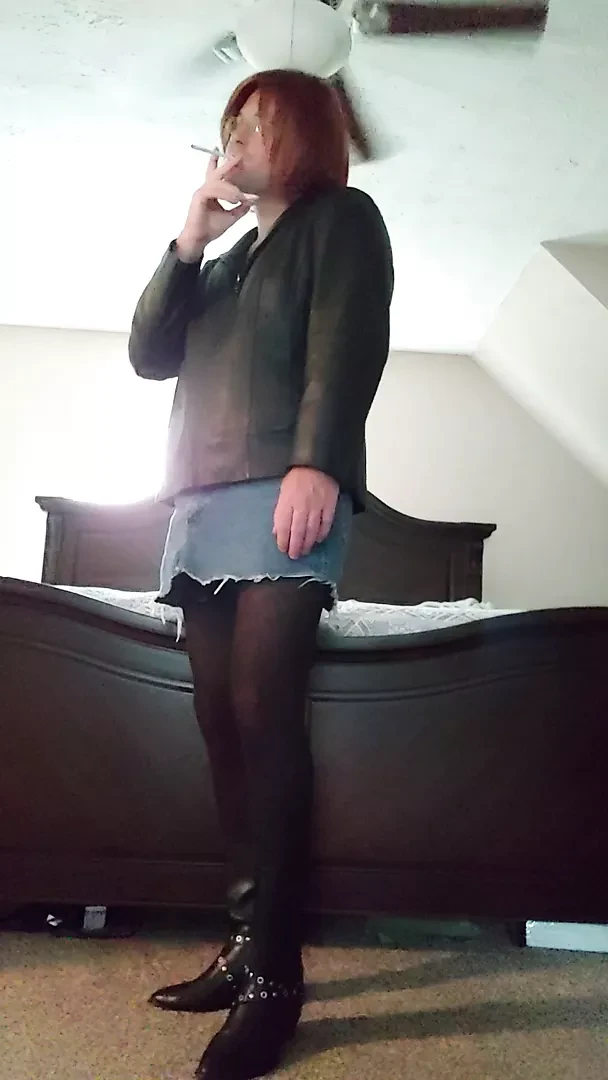 Jenna caught as a trashy street walker.