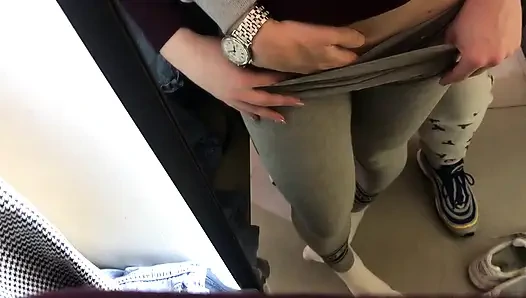 Sneaky Changing Room BJ - Amateur Girl Sucks Cock in Clothing Store RAW