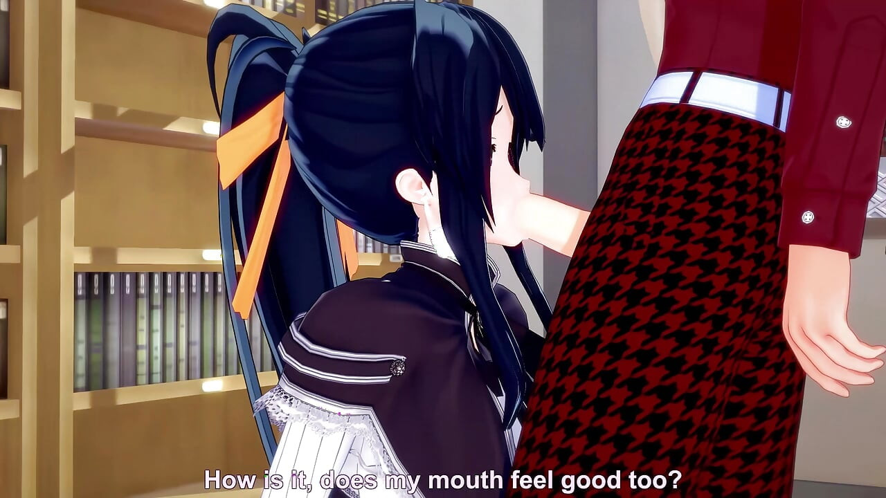 Akeno gives me a blowjob in a public library - DXD NTR Madness Series