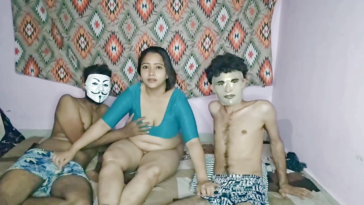 Seema Aunty Threesome with Nikhil Part 2
