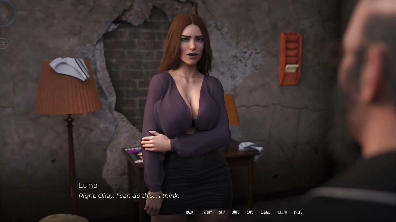 In Security- Luna Cleans Old Pervert Gary’s Apartment