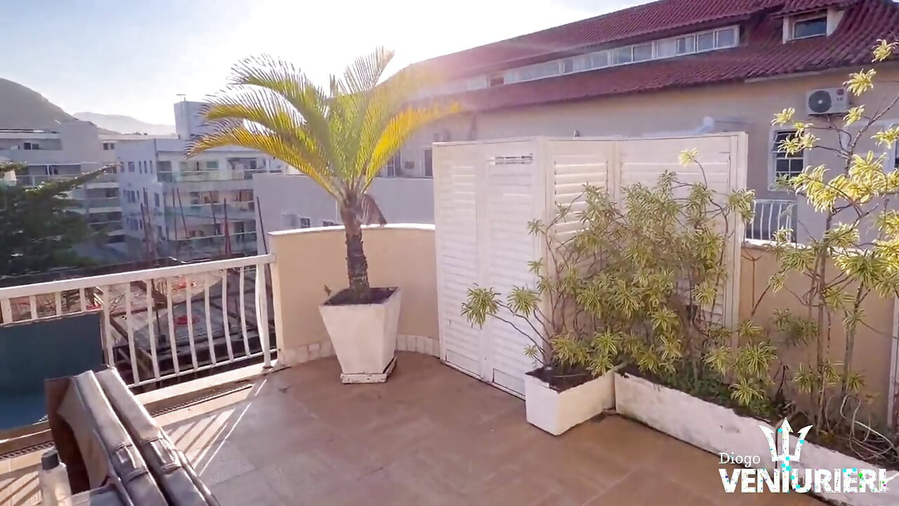 ON THE PENTHOUSE OF THE MARRIED HOTTIE, WHILE HER HUSBAND DOESN'T GET HOME FROM WORK