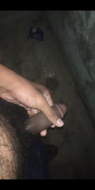 Masturbated outside the room wall. Self-satisfied.