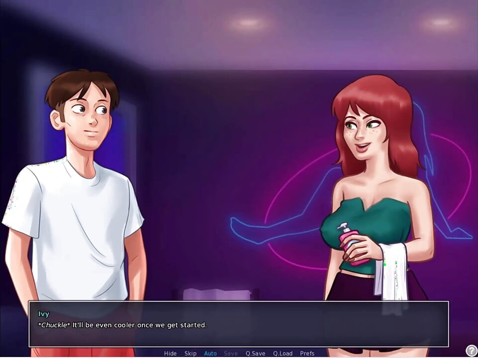 Summertime saga - borostyán szexjelenet.