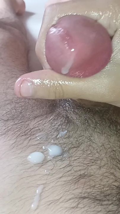 Big White Cock Cums Hard.