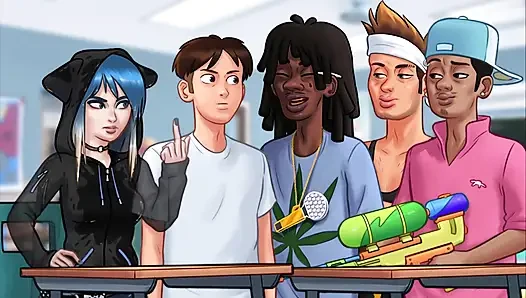 Summertime Saga: I've seen Grace's boobs and Eve's hot body