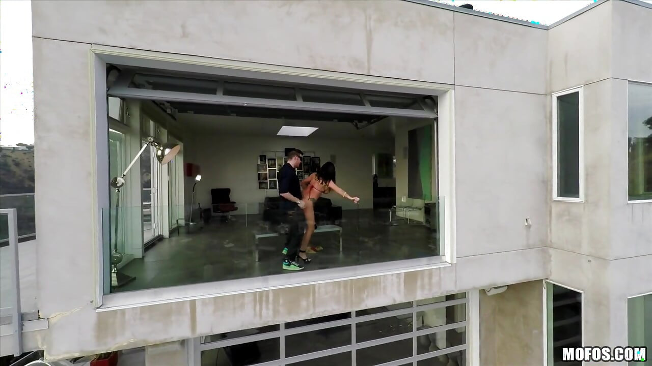 Mofos - Big Tit Brunette Rachele Richey & Gavin Get Naughty Outside Film by Drone