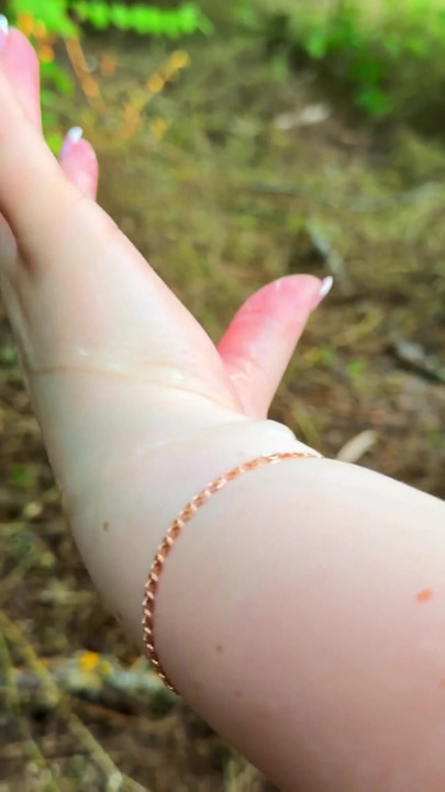 A Walk in the Woods with Friend ended with Fast Handjob and Huge Cumshot | Clip 1