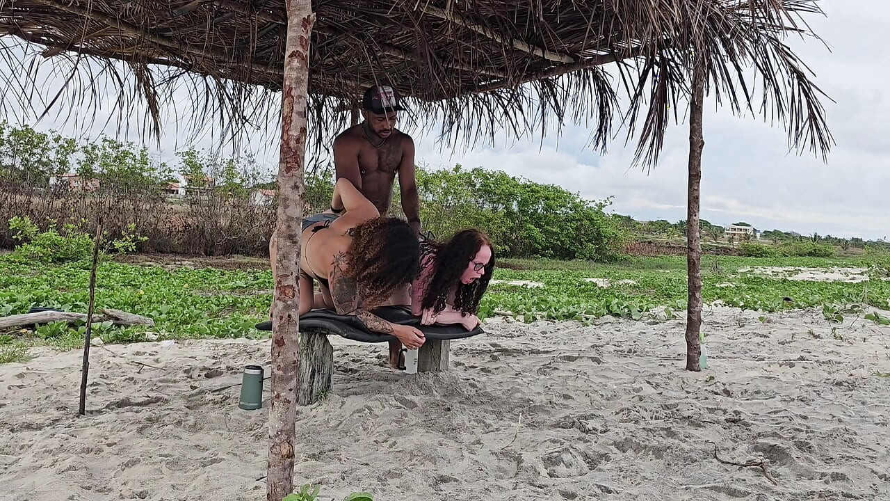 GALLOPING ON TWO ASSES ON THE BEACH IN SALVADOR
