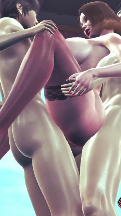 Group Sex with Hot Office Milf in Sexy Lingerie 3D Hentai Animation – Milf Double Penetration with Two Big Dicks in Cowgirl | Clip 2