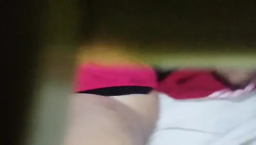 ep9 Desi stepmom found the cam of stepson and she strips for him to see Pussy Show Begins Laying on the bed starts her boobs job