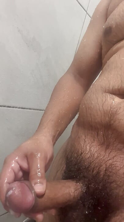 淋浴中的硬屌