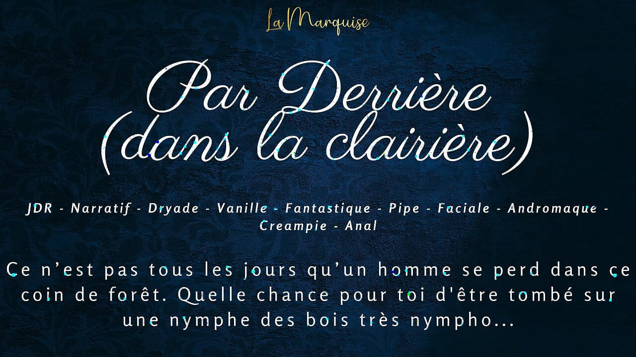 French Dirty Talk | Sex Story | Fuck the nymph in the forest