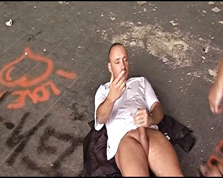 Attractive German brunette babe fucked in the abandoned warehouse