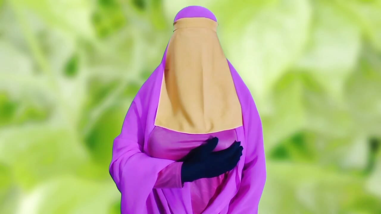 孟加拉漂亮女人穿着布卡自慰性爱和话