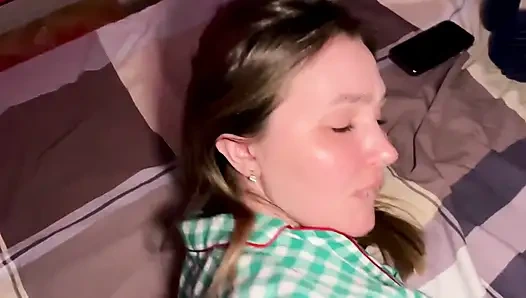 - Your dick is too big for my ass, better fuck in the pussy!. Stepson couldn't get into stepmom's ass and decided to fuck pussy!